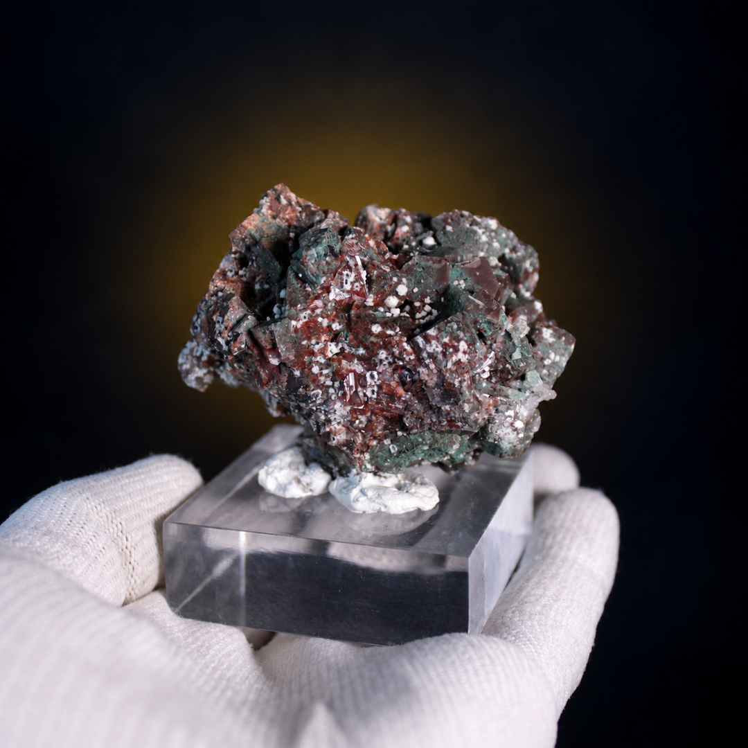 Natural Green Heulandite Crystal Matrix – Mineral Specimen from India