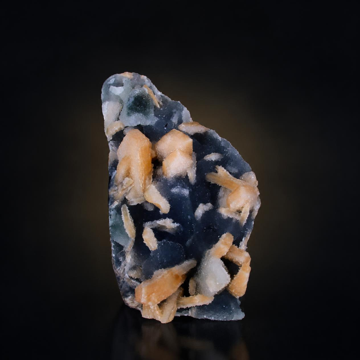Stilbite with Chalcedony – Natural Mineral Specimen