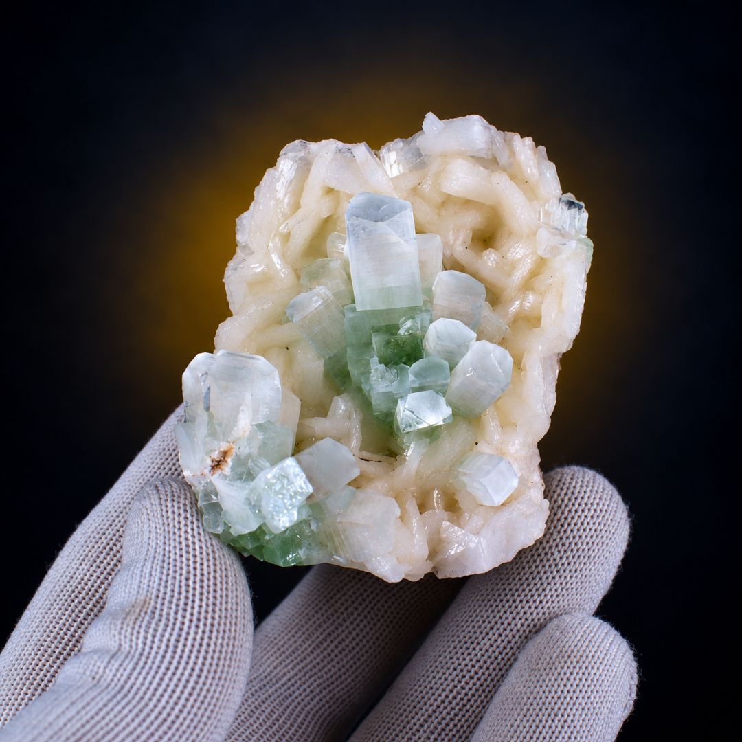 Natural Green Apophyllite Crystal Mineral Specimen – 100g