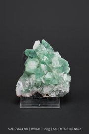 Natural Green Apophyllite Crystal Cluster Mineral Specimen India