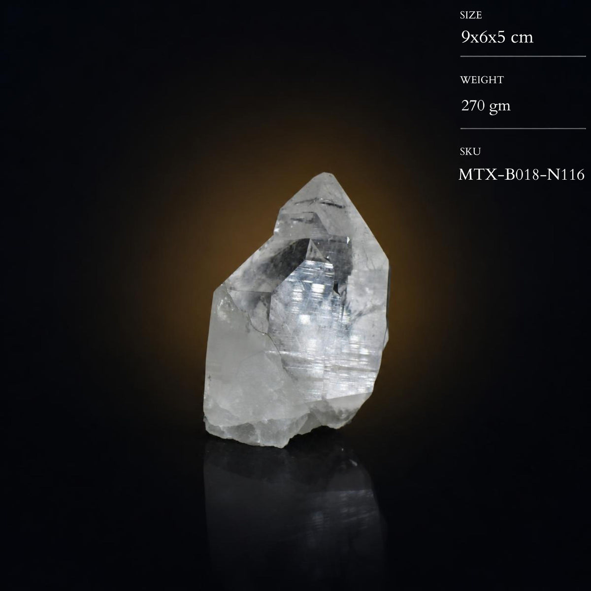 Natural Himalayan Quartz Mineral Specimen 9 × 6 × 5 cm 270 g