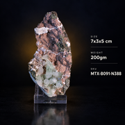 Natural Green Apophyllite with Heulandite Crystal Specimen – India