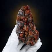 Amethyst and Hematite specimen — India, 540 g.