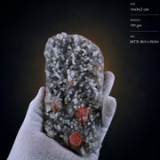 Natural Chalcedony Crystal Matrix Mineral Specimen from India 380 gm 16 × 8 × 2 cm