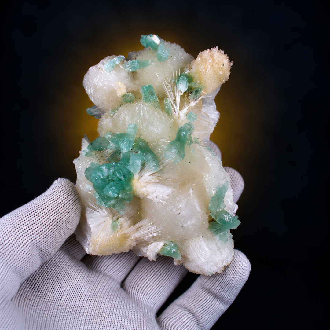Quartz with Minerals &amp; Yellow Crystals – Natural Mineral Specimen