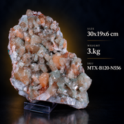 Hematite with Stilbite – Natural Mineral Specimen – 3 kg