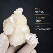 Natural Stilbite with Heulandite Crystal Cluster – 200 g
