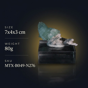 Natural Green Apophyllite Crystal Matrix – Mineral Specimen from India