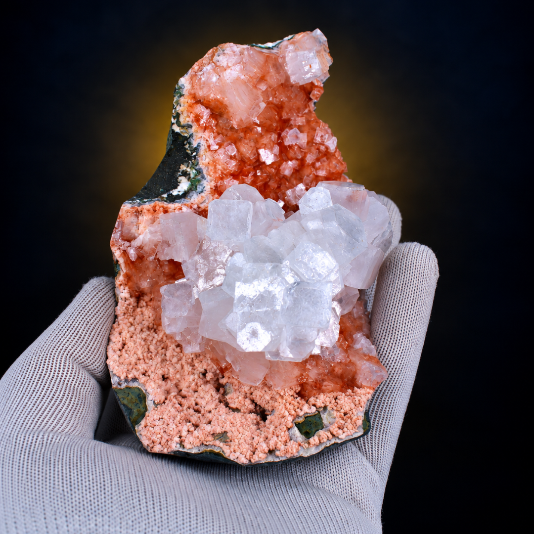 Natural Apophyllite, Stilbite &amp; Heulandite Mineral Specimen – 550g