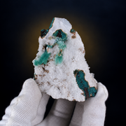 Green Apophyllite on Heulandite Matrix · 160 g · 7 × 6 × 5 cm · India