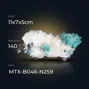 Green Apophyllite on Matrix · 140 g · 11 × 7 × 5 cm · India