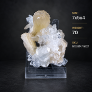 Apophyllite & Stilbite Crystal Cluster | 7 × 5 × 4 cm | 70 g