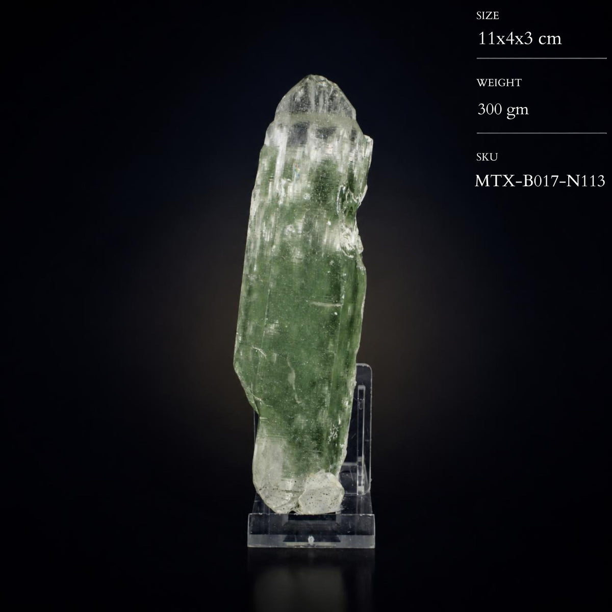 Natural Green Himalayan Quartz Mineral Specimen 11 × 4 × 3 cm 300 g