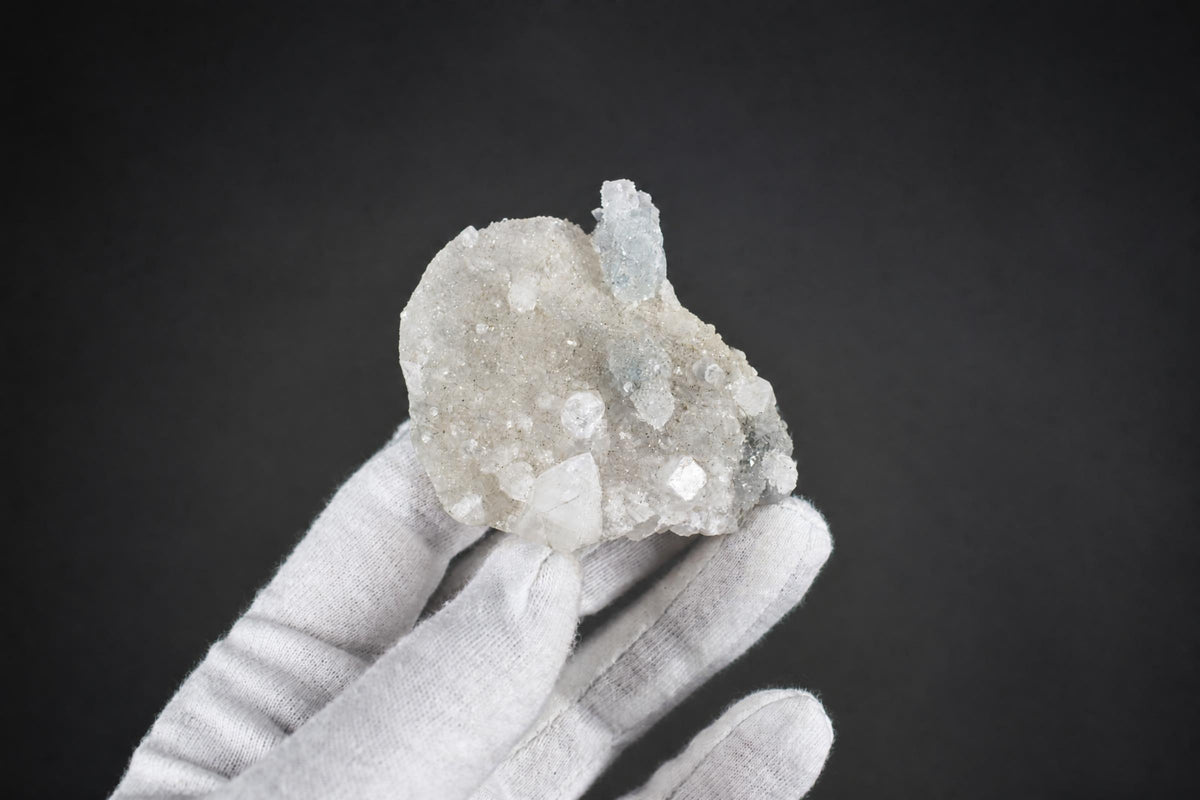 Apophyllite and Quartz specimen — India.
