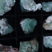 Natural Green Apophyllite Crystal Lot – 18 Pieces from India