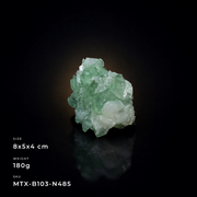 Green Apophyllite on White Matrix – Natural Mineral Specimen