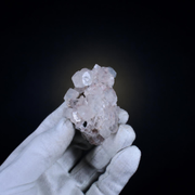 White Apophyllite Cluster on Quartz Matrix Natural Indian Mineral Specimen 7 × 4 × 4 cm | 80 g