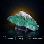 Natural Green Apophyllite Crystal Specimen – 200g