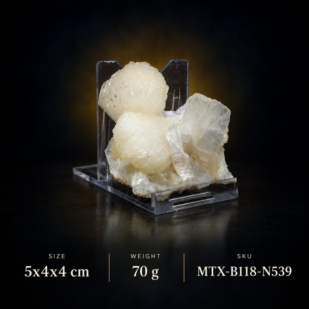 Natural Stilbite Mineral Cluster – 70g