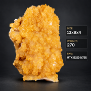 Natural Orange Calcite on  Crystal Cluster – 270 g