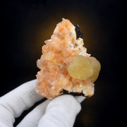 Natural Stilbite with Calcite Mineral Specimen – 90g
