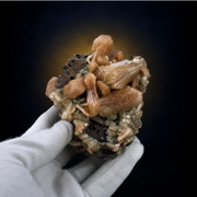 Stilbite & Heulandite Crystal Cluster on Basalt Matrix 10×6×5 cm | 400g