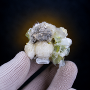 Natural Apophyllite with Heulandite &amp; Okenite Mineral Specimen – 90g