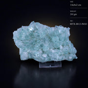 Natural Green Apophyllite Crystal Matrix Mineral Specimen from India 200 gm 14 × 8 × 2 cm