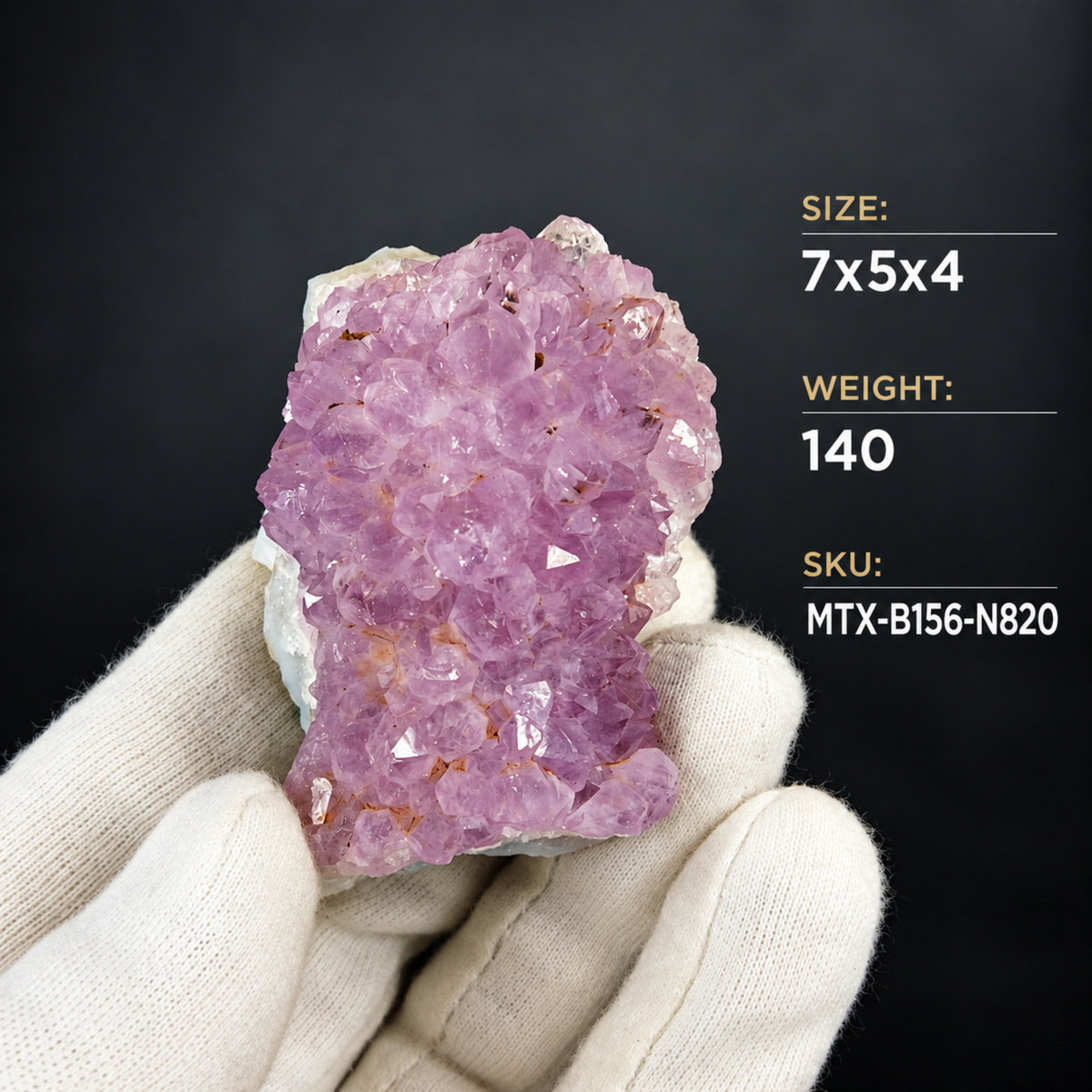 Natural Amethyst Crystal Cluster – 140 g