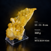 Quartz with Minerals &amp; Yellow Crystals – Natural Mineral Specimen
