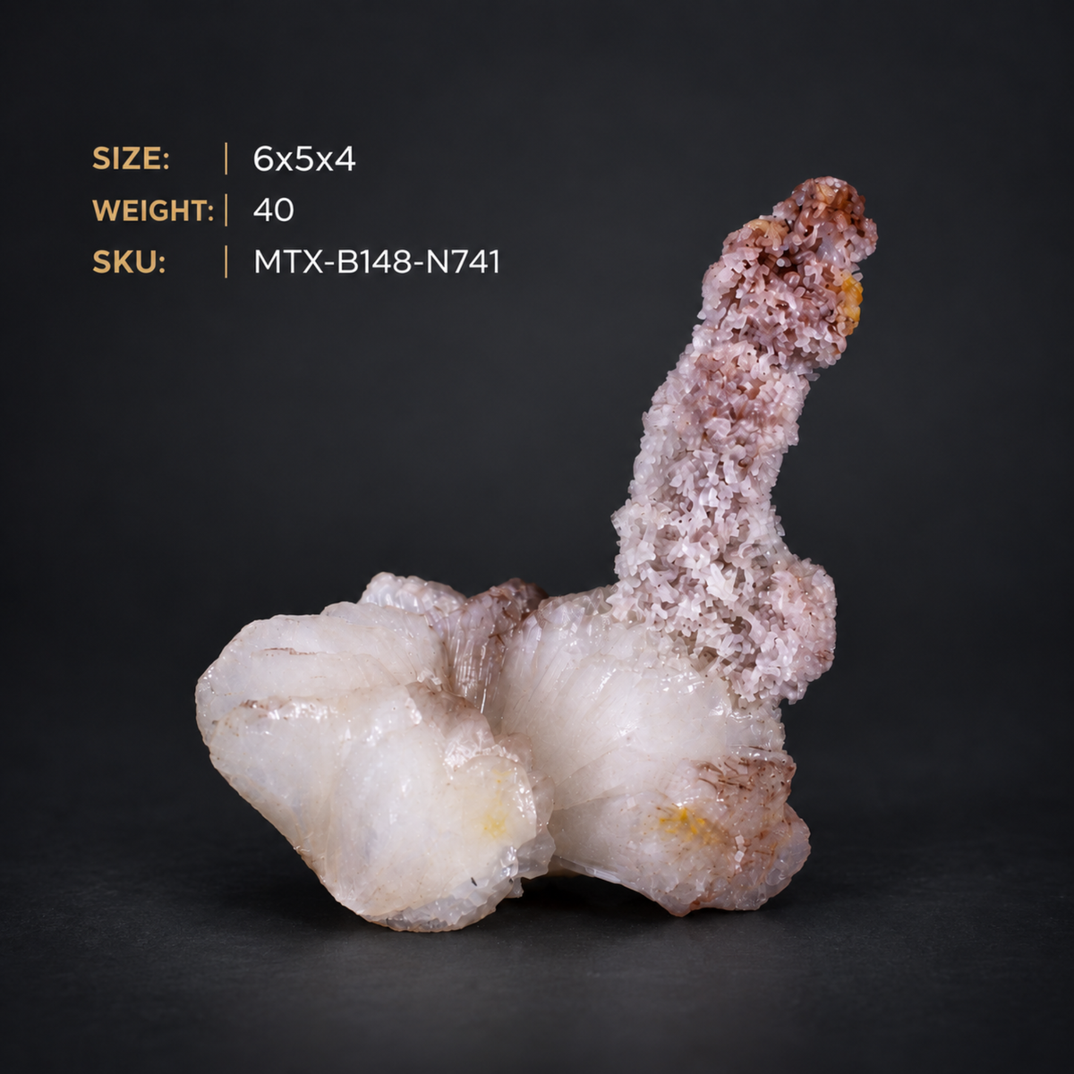 Stilbite on Heulandite Crystal Cluster | 6×5×4 cm | 40g