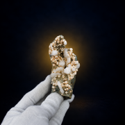 Natural Botryoidal Stilbite with Heulandite Crystal Cluster – 150 g