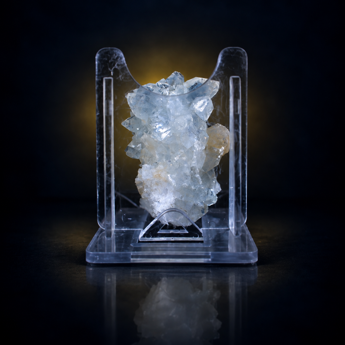 Natural Stilbite with Apophyllite Crystal Cluster – 30 g