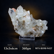 Natural Himalayan Clear Quartz Matrix Crystal Mineral Specimen – India