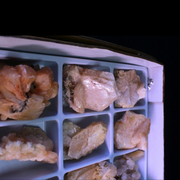 Natural Orange Stilbite &amp; Heulandite Crystal Lot – 32 Pieces from India