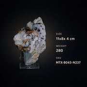 Apatite and Pyrite and Tourmaline specimen — India, 280 g.