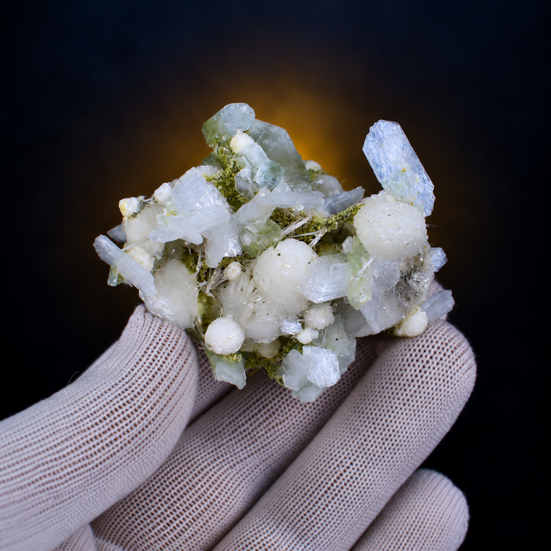 Natural Stilbite with Heulandite Crystal Specimen – 70g