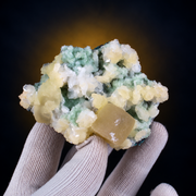 Natural Stilbite with Calcite Mineral Specimen – 120g