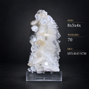 Stilbite & Apophyllite Crystal Cluster | 8 × 5 × 4 cm | 100 g