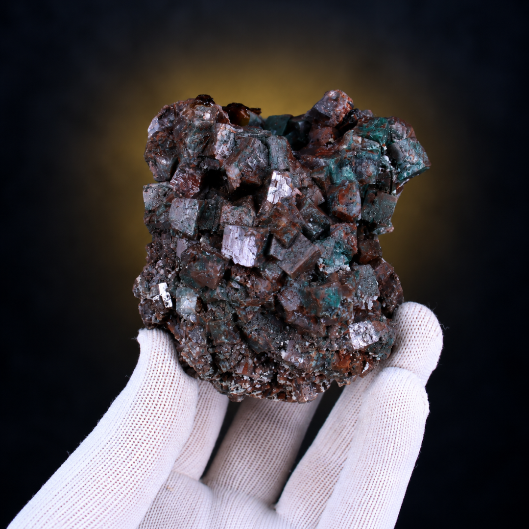 Natural Red Crystal Specimen with Mineral Patches – 330 g