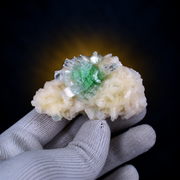 Natural Green Apophyllite with Stilbite on Heulandite Matrix – 100 g