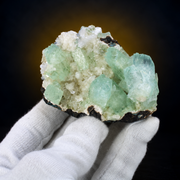 Natural Green Apophyllite with Stilbite Mineral Specimen – 130g
