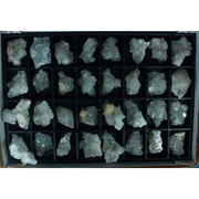 Natural Green Apophyllite, Stilbite with Heulandite Crystal Lot – 24 Pieces from India