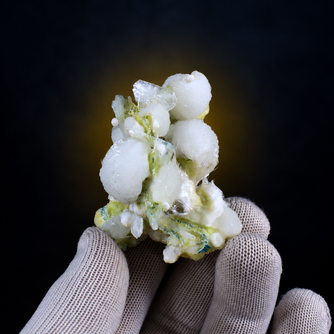 Natural Okenite with Apophyllite &amp; Heulandite Mineral Specimen – 50g