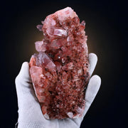 Natural Red Phantom Quartz Mineral Specimen 18 × 8 × 5 cm 820 g