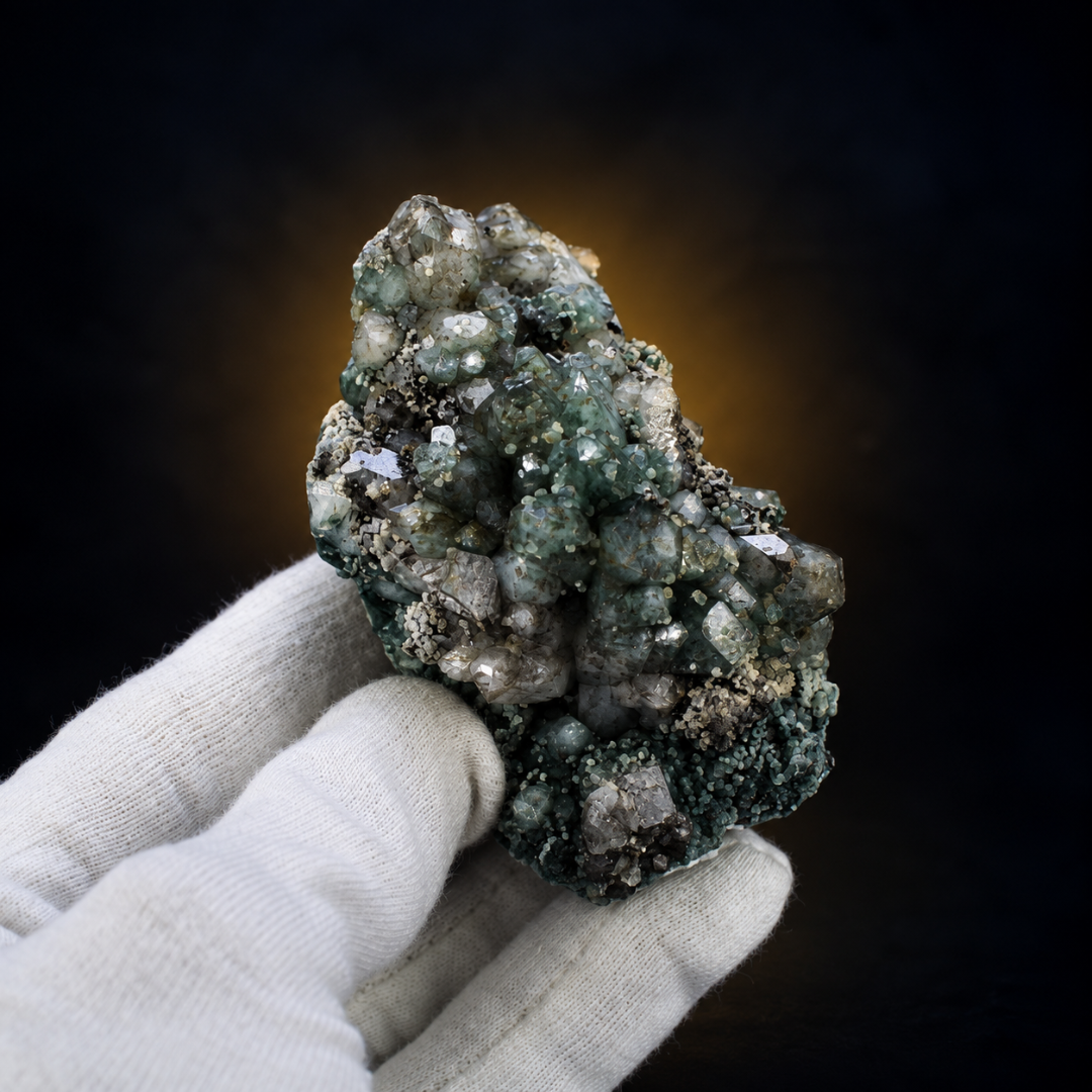 Natural Fluorite with Calcite Crystal Cluster – 150g