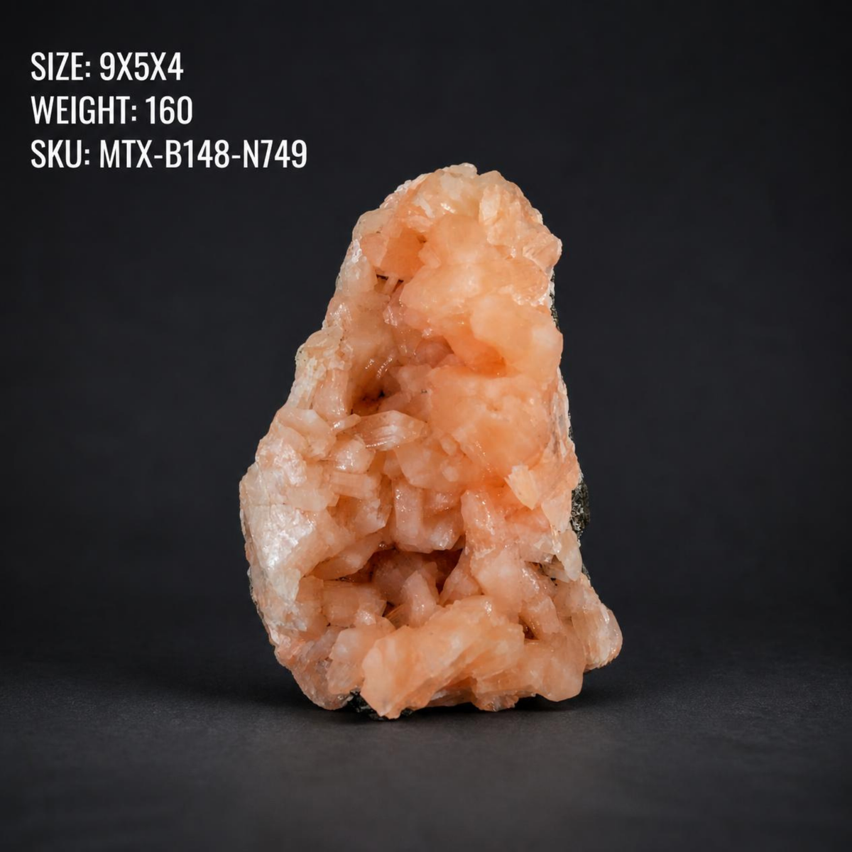 Stilbite with Apophyllite Crystal Cluster | 9×5×4 cm | 160g