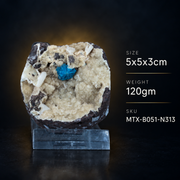 Natural Cavansite Crystal Matrix – Mineral Specimen from India