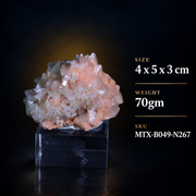 Natural Orange Stilbite Crystal with Heulandite – Mineral Specimen from India