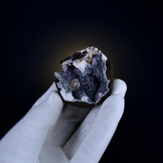 Natural Amethyst on Calcite Geode 6 × 5 × 4 cm